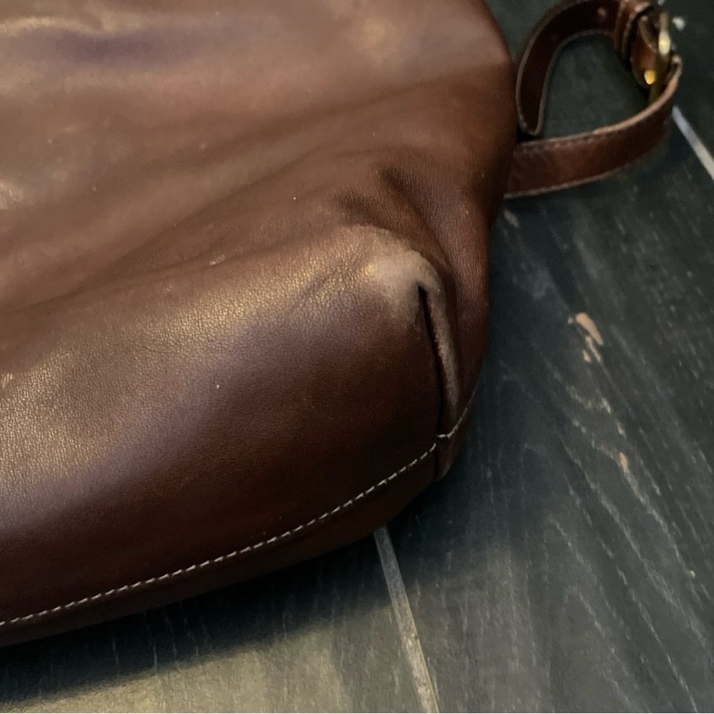 Prada Womens Leather Gold Tone Hardware Top Handle Tote Bag Brown - Picture 8 of 16